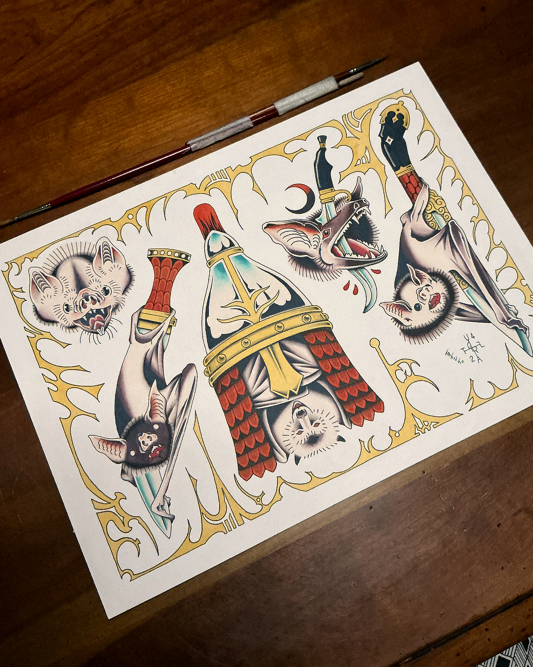 nico-tatuto-trillaud-tatoueur-bordeaux-tatouage-tattoo-bat-dagger-flash-oldschool-traditional-2024-flashsheet