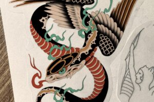 nico-tatuto-trillaud-tatoueur-bordeaux-talence-tattoo-flash-tatouage-serpent-snake-winged-traditionnel-oldschool-trad-japanese-2025-couleur